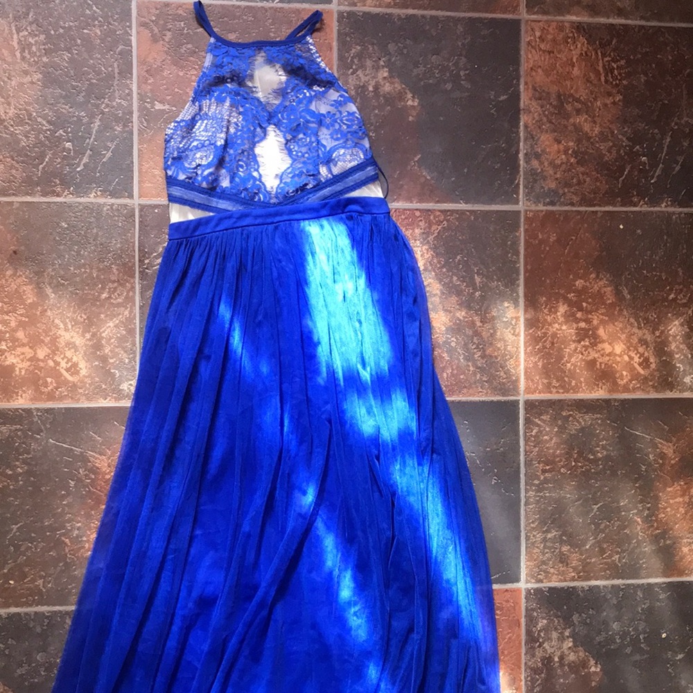 Blue long dress
